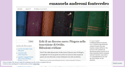 Desktop Screenshot of emanuelaandreoni.com